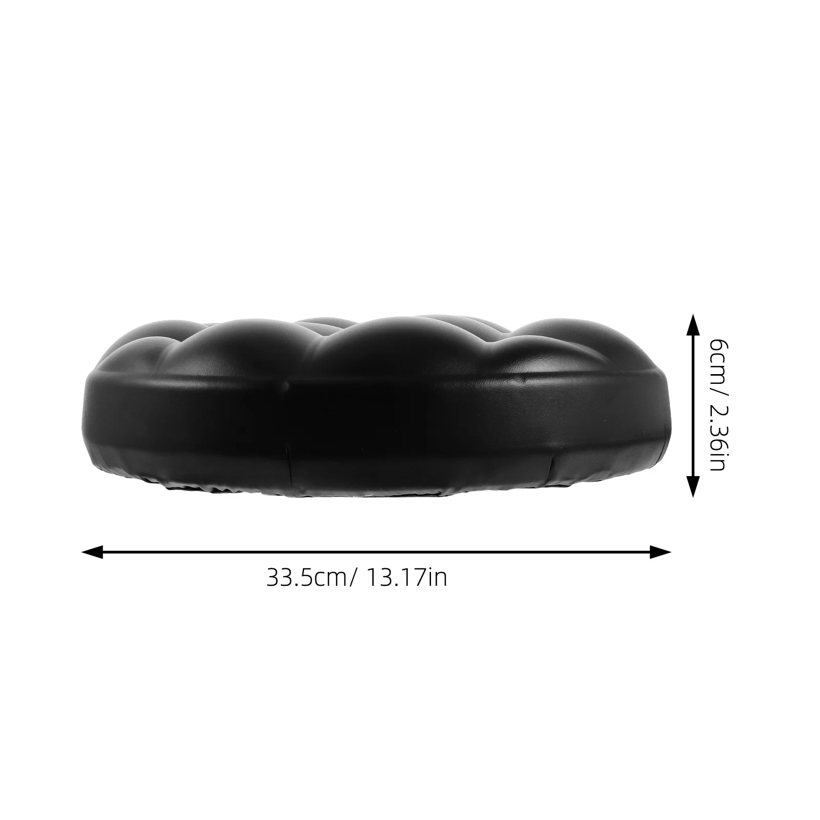 

Bar Counter Stool Seat Cushion Round Pu 1 Pc Black 8cm Hole Distance Replacement Bar Chair Surface Pad Comfortable Anti