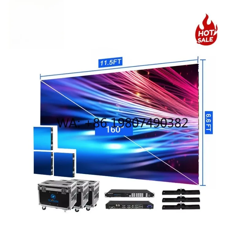 

7680HZ High Refresh P2.6 Waterproof LED Video Wall Front Maintenance Rental Display Panel For Control Room Stage Events