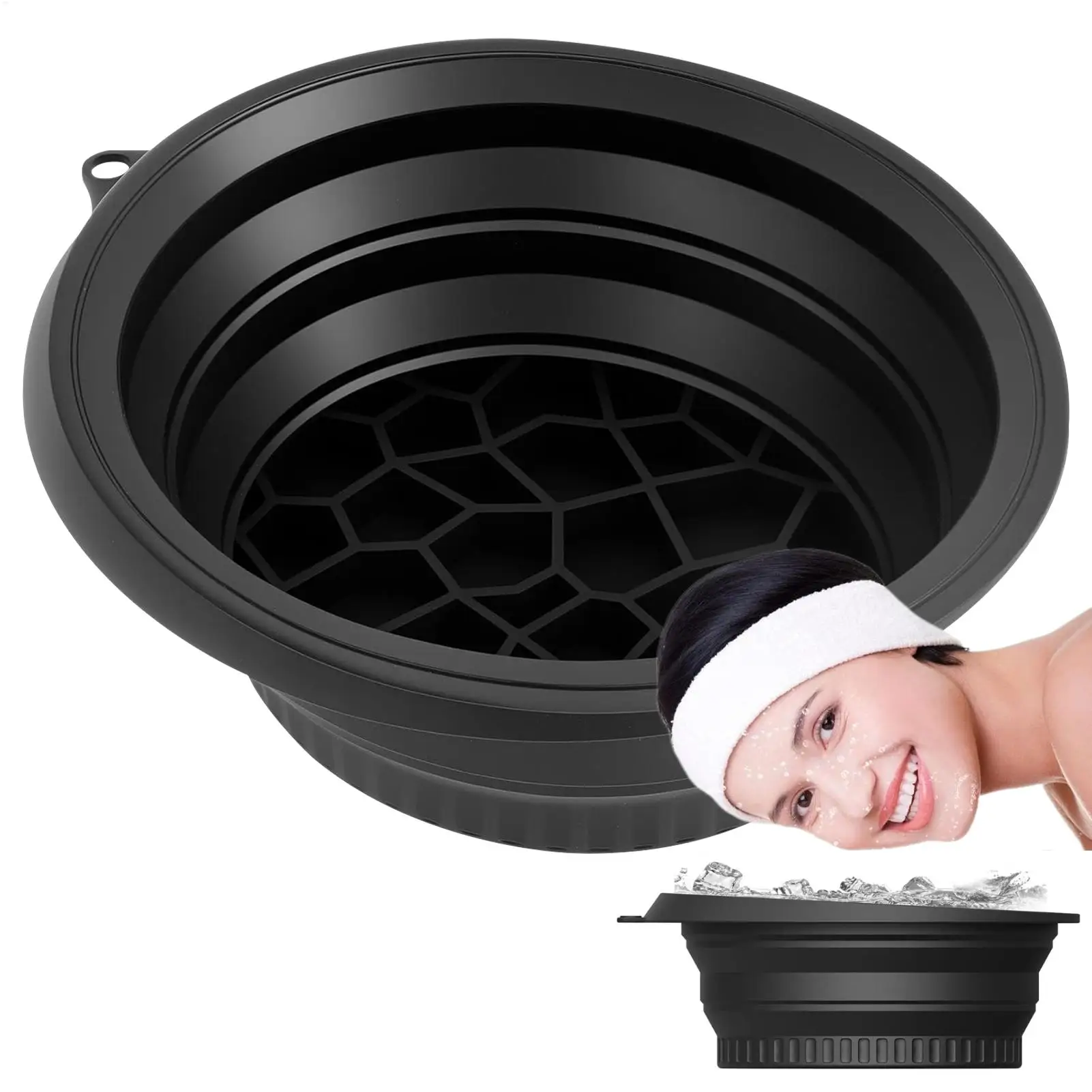 1個入り 新品 フェイスアイスバスボウル フェイシャル用 浸漬 ディッピング フェイス 折りたたみ式 アイスフェイシャル 洗顔ボウル フェイシャル スキンケアツール 家庭用 旅行用