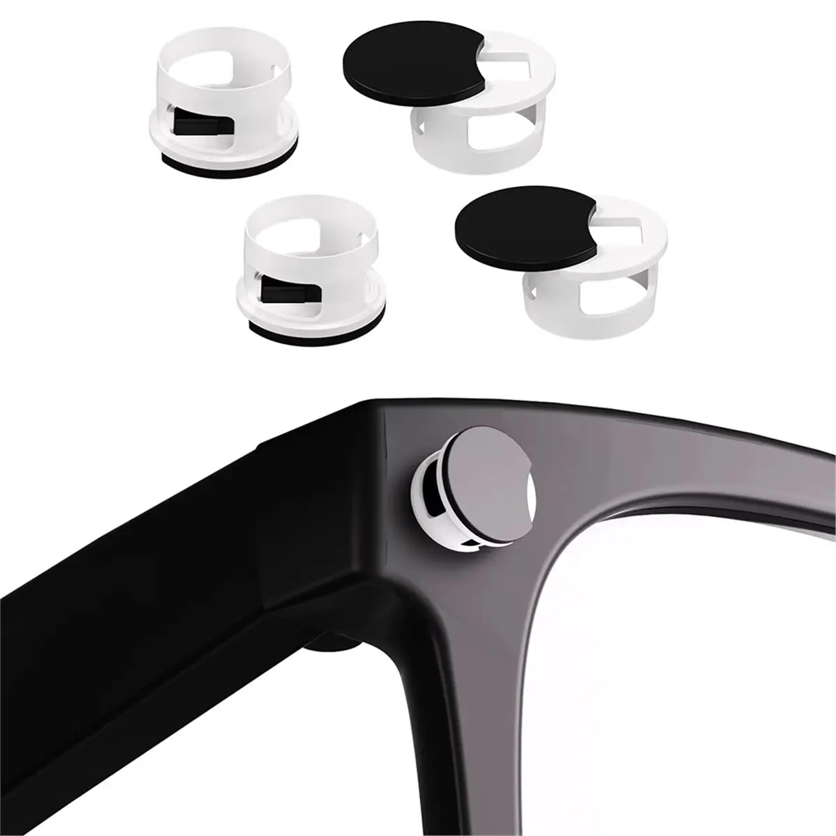 

T19C 4 шт. LED-накладки для блокировки света для умных очков Meta и Ray-Ban, светозащитные наклейки на линзы