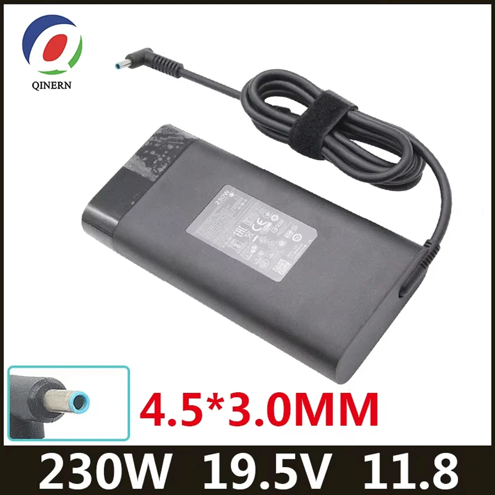 Adaptateur d'alimentation pour ordinateur portable, 230W, 19.5V, 11,8 a, 4.5x3.0MM, pour HP Omen 15 16 17 TPN-Q2 Transcend Victus 16 Book Fury 16 G8 G9 G10