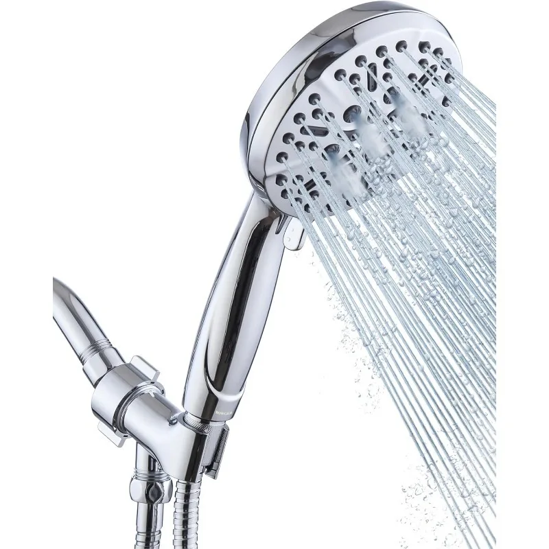 High Pressure Shower Head with Handheld - Multifunctional High Flow Rain Showerhead with Extra 60