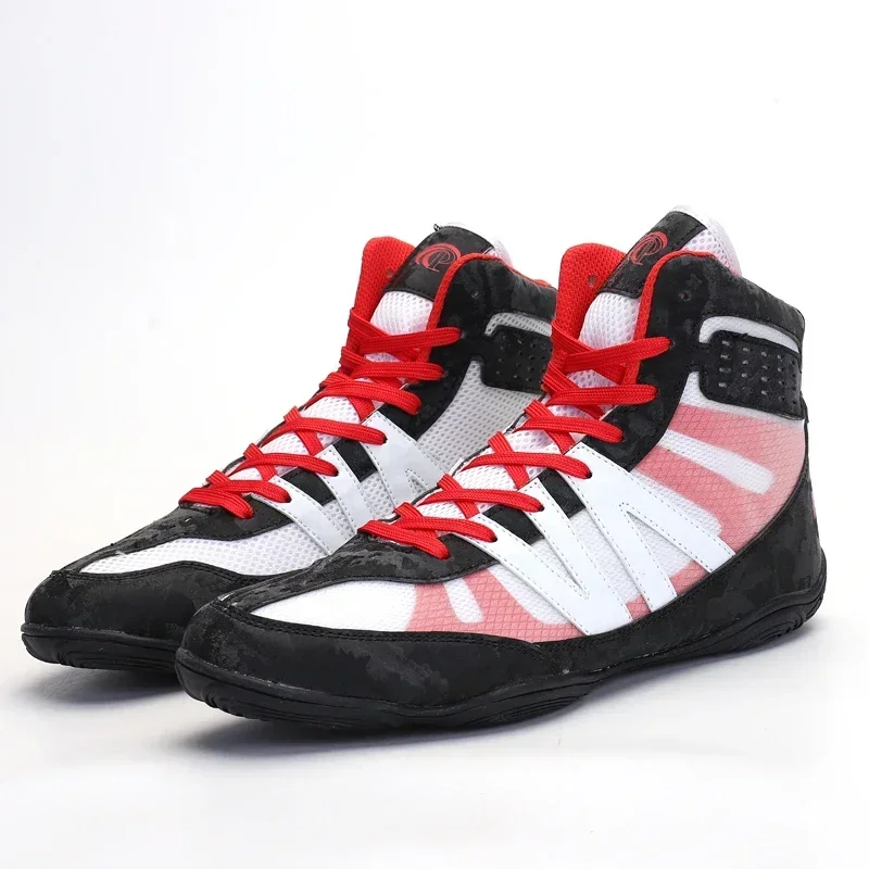 Breathable Women Slip Resistant Wrestling Fight Boots High-quality Sports Boxer Fighting Shoes New Men's Wrestling Boxing Shoes