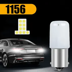 2pcs White P21W Led 1156 BA15S 1157 BAY15D P21 5W R5W R10W Bulb 18SMD 3030 Car Turn Signal Lights Reverse Lamp 12V Car Products