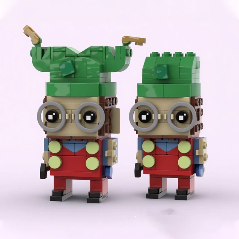 

952 шт. MOC Kabouter Plop, полный набор строительных блоков Brickheadz, рождественский подарок, практические способности, развитие пространственного воображения