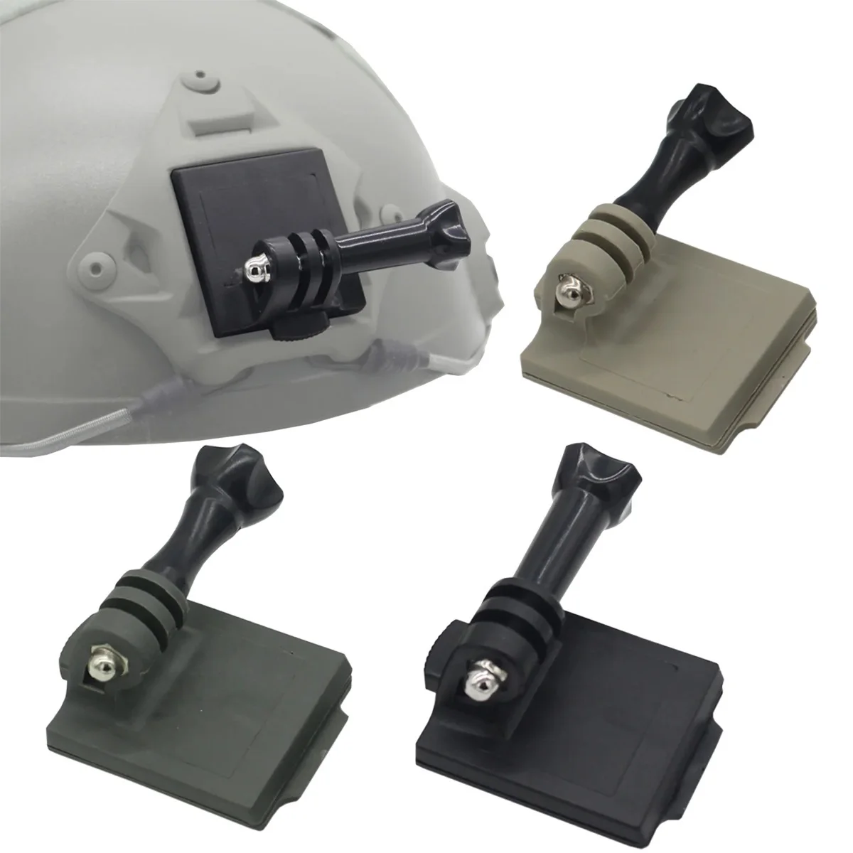 FAST/MICH/NVG Helmet Accessories - Tactical Helmet Base Adapter - Fixed Mount for GoPro Hero Action Camera