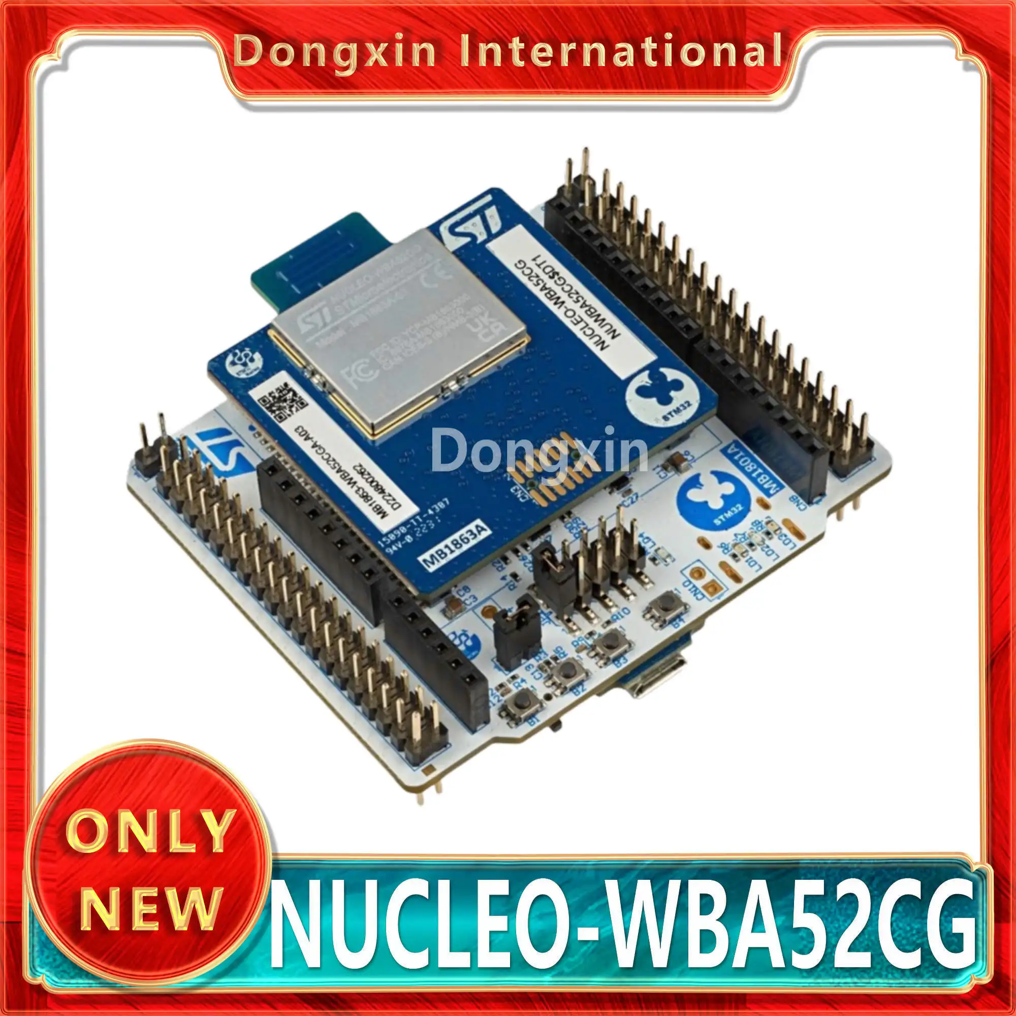 

NUCLEO-WBA52CG STM32WBA52 Bluetooth5 STM32WBA52CGU6 MCU Assessment Board