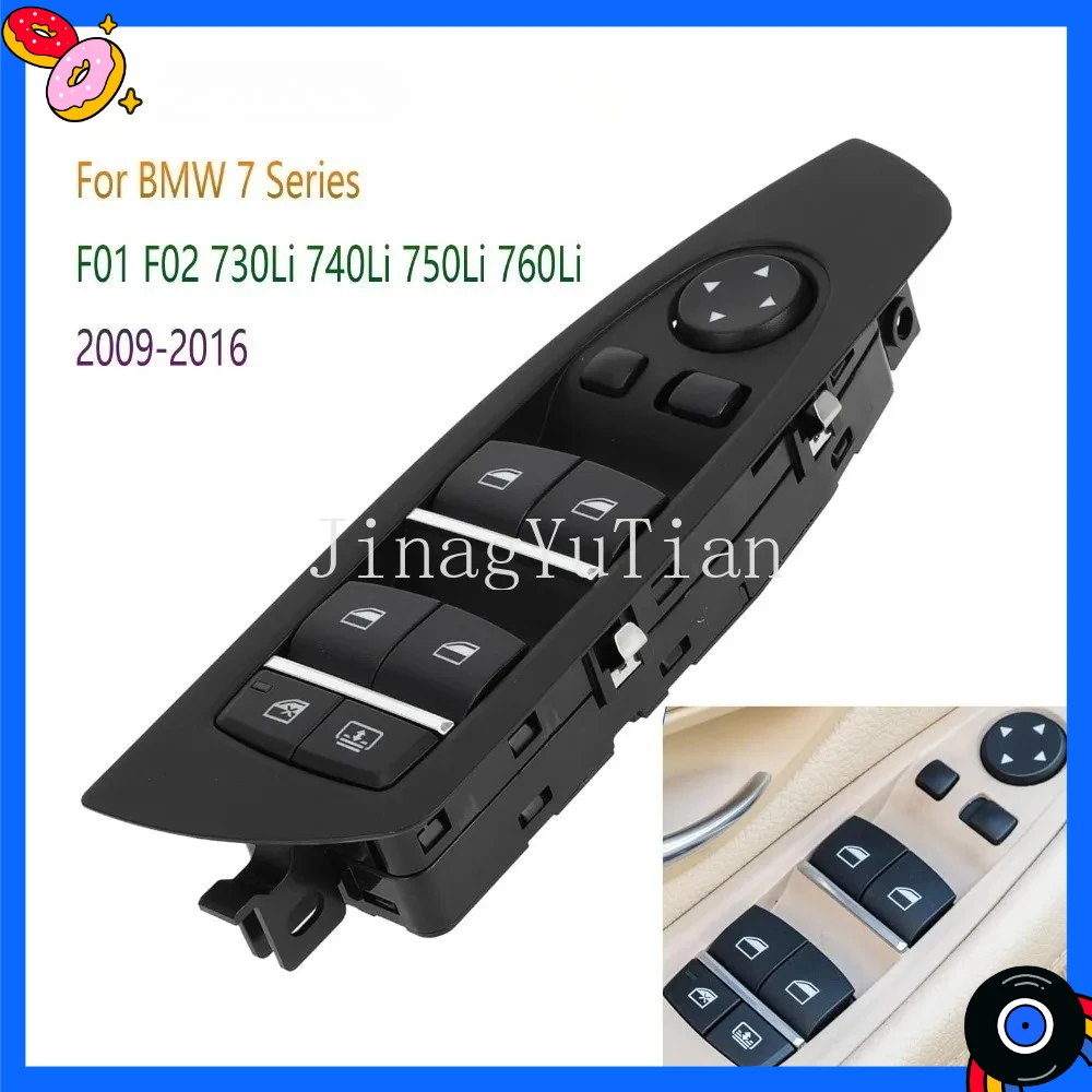 

Car Accessories for BMW 7 Series F01 F02 730Li 740Li 750Li 760Li 2009-2016 Front Left Electric Power Window Switch Lifter Button