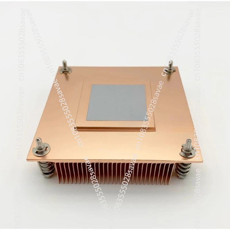 2011 115X 1200 1U Server CPU Heat Sink Pure Copper Passive Blade Silent Thin Edition