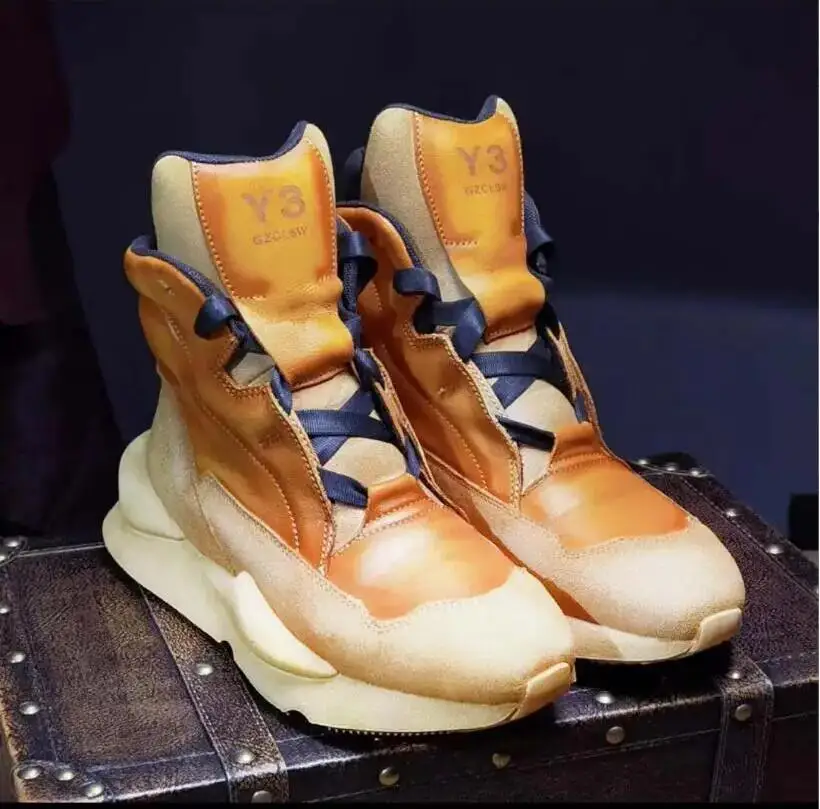 

Y3kAIWA новый дизайн мужская повседневная обувь дышащая сетчатая спортивная обувь на толстой подошве женские кроссовки Zapatillas Роскошная обувь