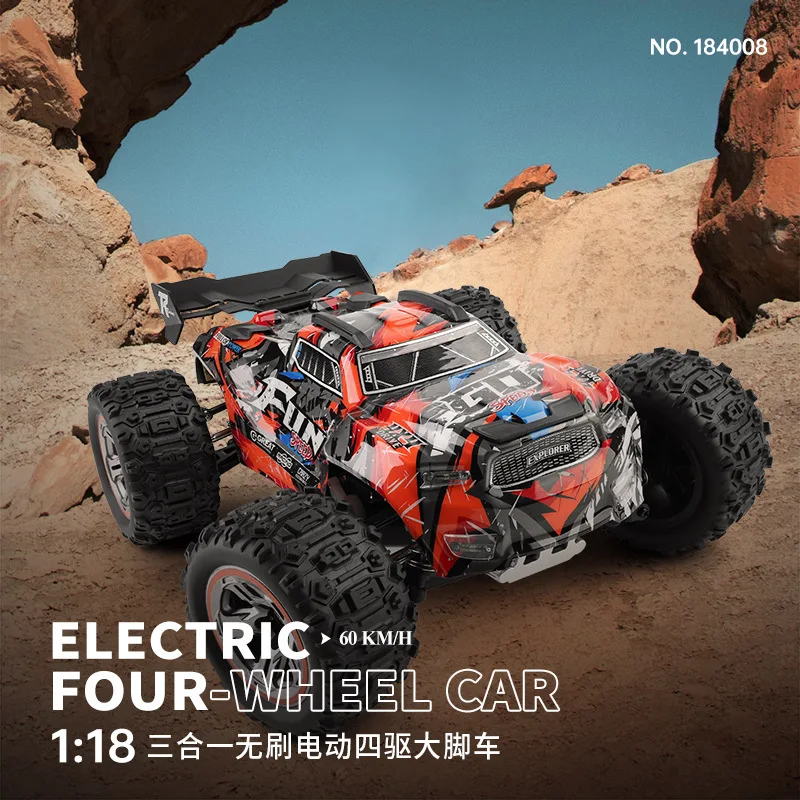 new Weili 184008 1:18 Three In One Brushless Electric 4wd Large Remote Control Off Road Vehicle Model Toy