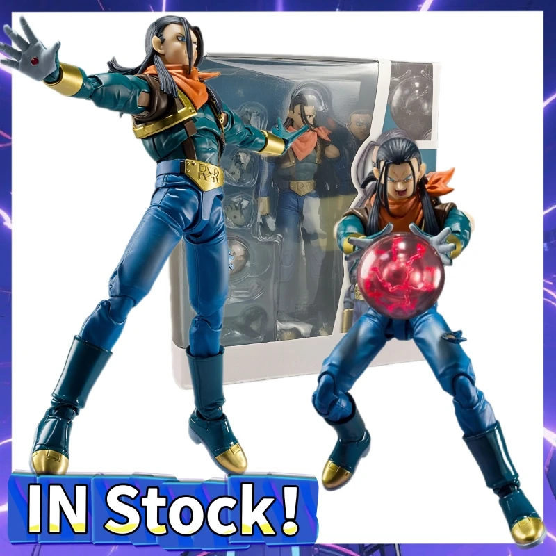 

SHFiguarts Dragon ball Z SUPER Android 17 Articulate Action Figure Toys Collection Birthday Doll Desktop Ornaments