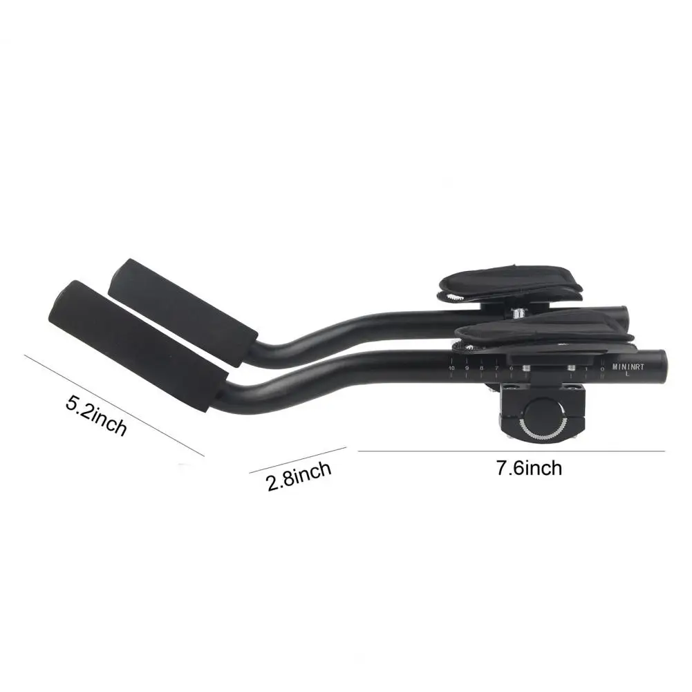 Bike Rest TT Handlebar For Cycling Triathlon Time Trial Bars Aluminium Alloy Thick Sponge MTB Road Bicycle Handle Rest Bar ﻿