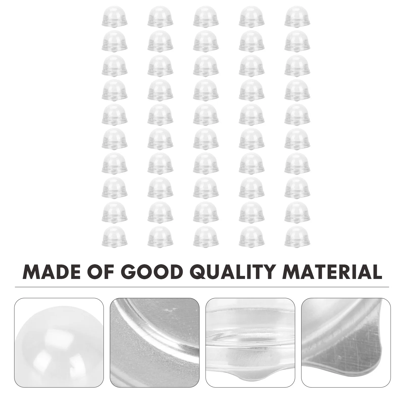 

50Pcs Plastic Dessert Boxes Moon Cake Cases Reusable Multi-Functional Home Bakery Packaging Sufficient Quantity