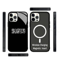 Shahada-iPhone用の強力な磁気ケース,黒い金属フレーム付きのミニケース,iPhone 15, 14, 13 pro max,11,12