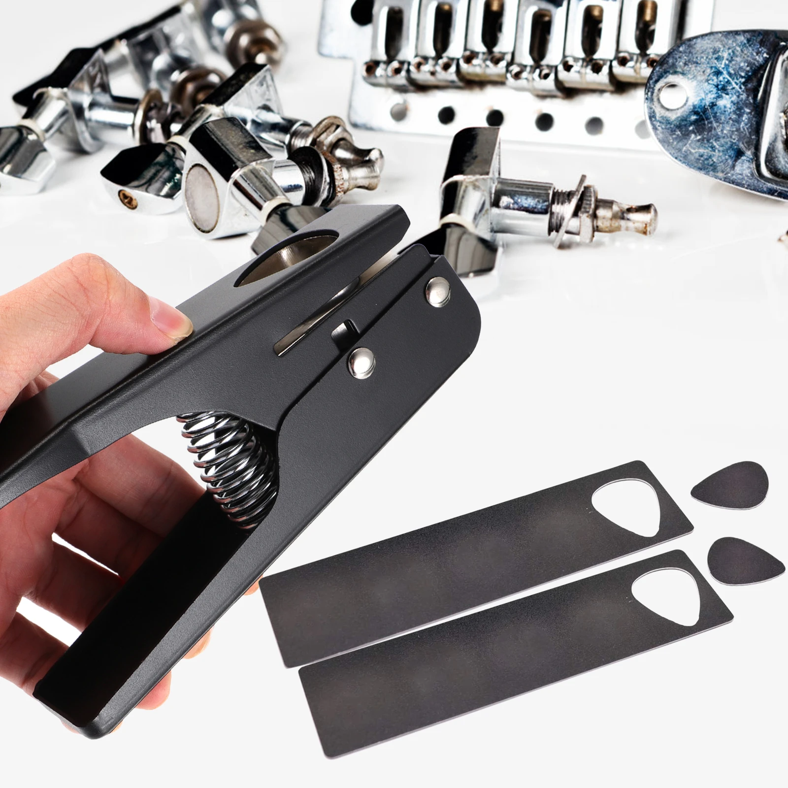

Guitar Picker Plectrum Maker Accessories Hole Puncher Iron Crafting Machine