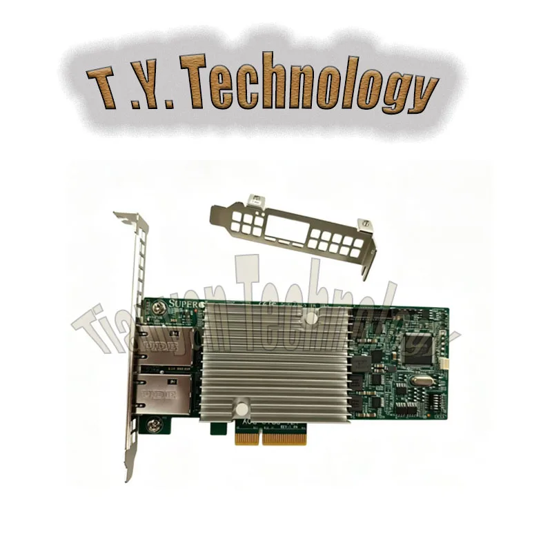 SuperMicro AOC-STGS-i2T Dual Port 10Gbase-T PCI-E 3.0 Intel X550-T2 Network Card