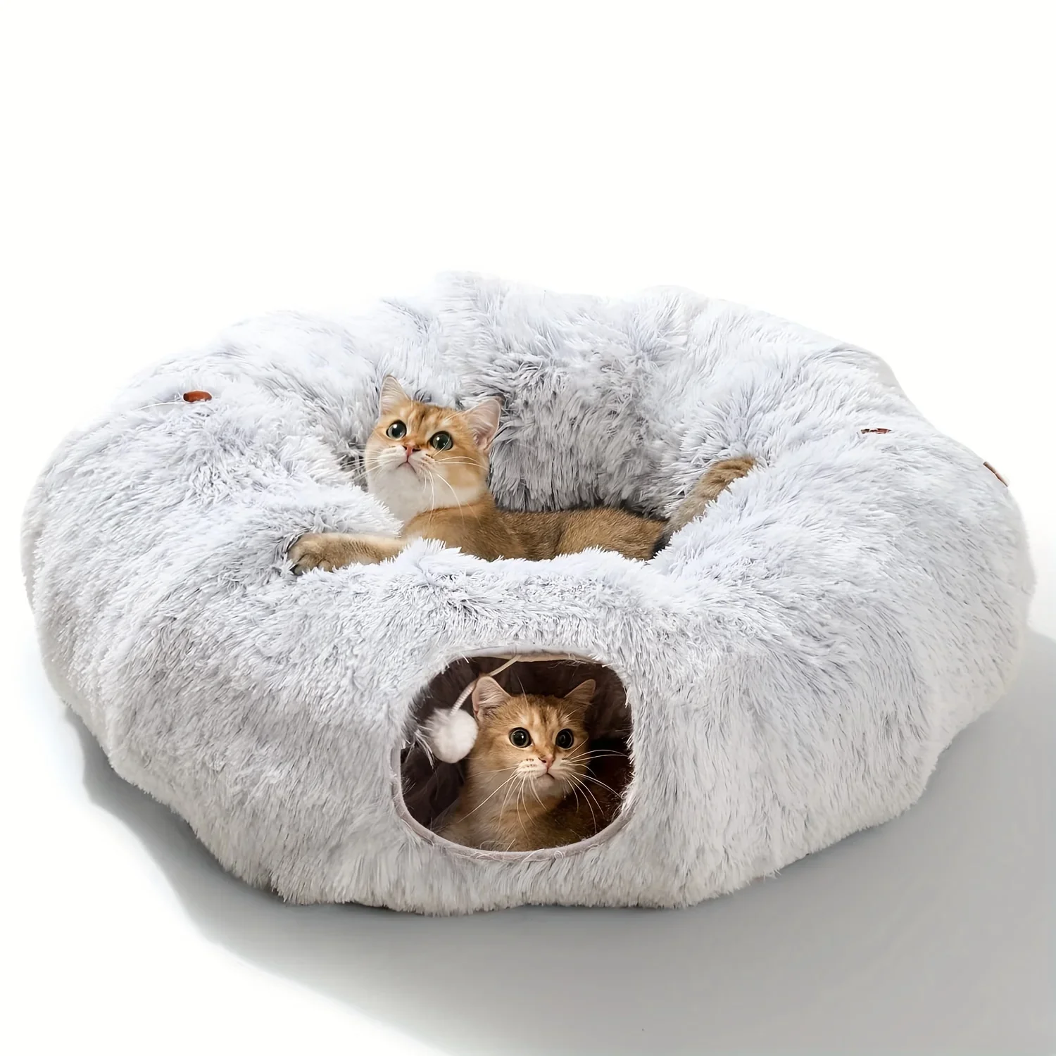 

Cat Nest Four Seasons Universal Plush Cat Nest Pet Cat Tunnel Plush Warm Pet FoldableChannel Nest Kennel Washable