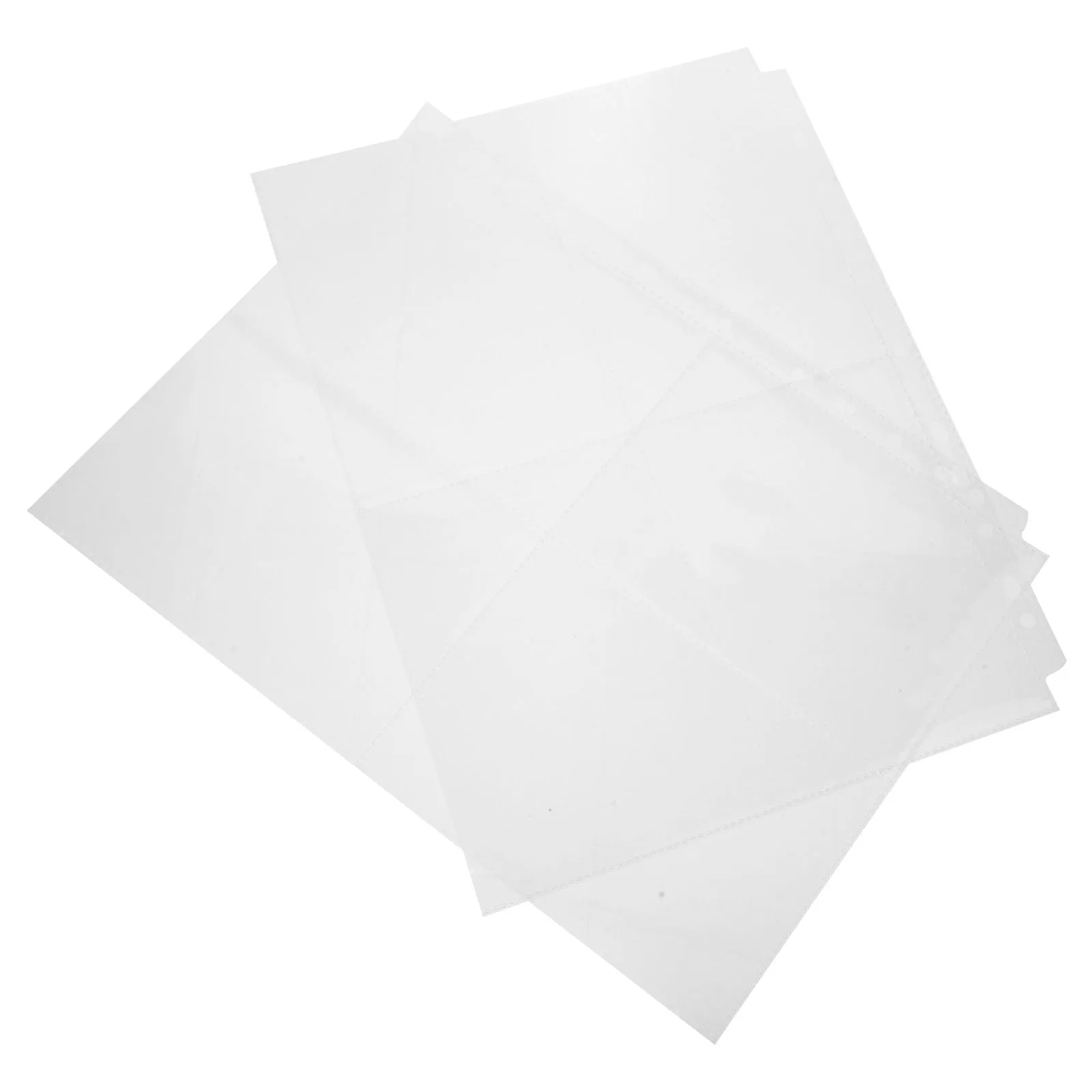 

60 шт., прозрачные вставки для фотоальбомов из ПВХ, сменные страницы для переплета формата А4, двухсторонние защитные чехлы для фотографий, обложки для открыток