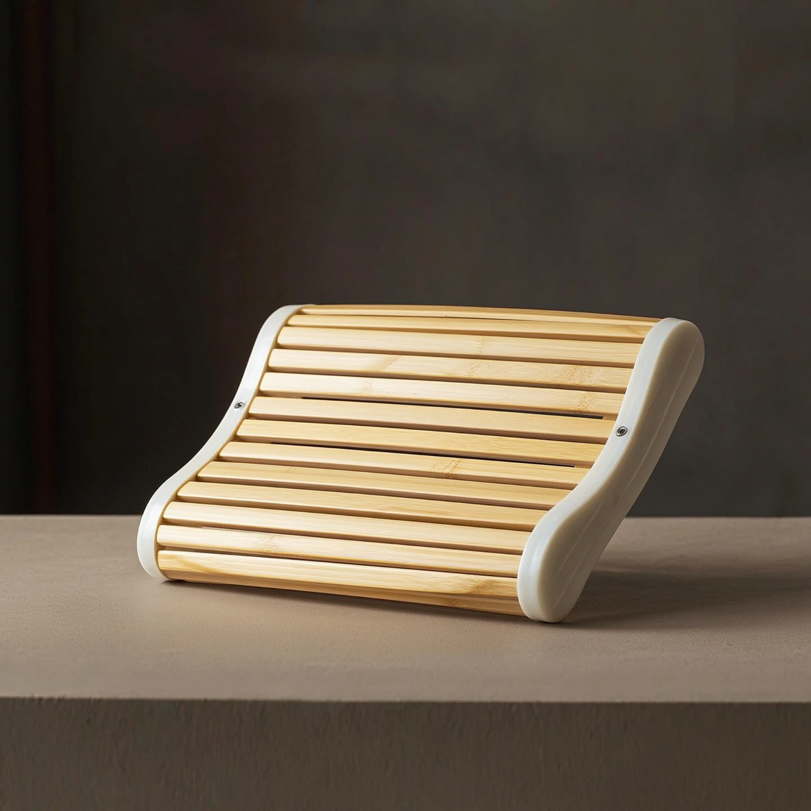 Bamboo Slat Pillow Breathable Neck Support Pillow Slatted Neck Support Firm Skin-Friendly for Back Sleepers, Tatami Room