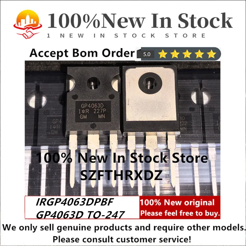 SZFTHRXDZ 100% NEW ORIGINAL IRGP4063DPBF TO-247 GP4063D IGBT 600V 96A TO-247-3L