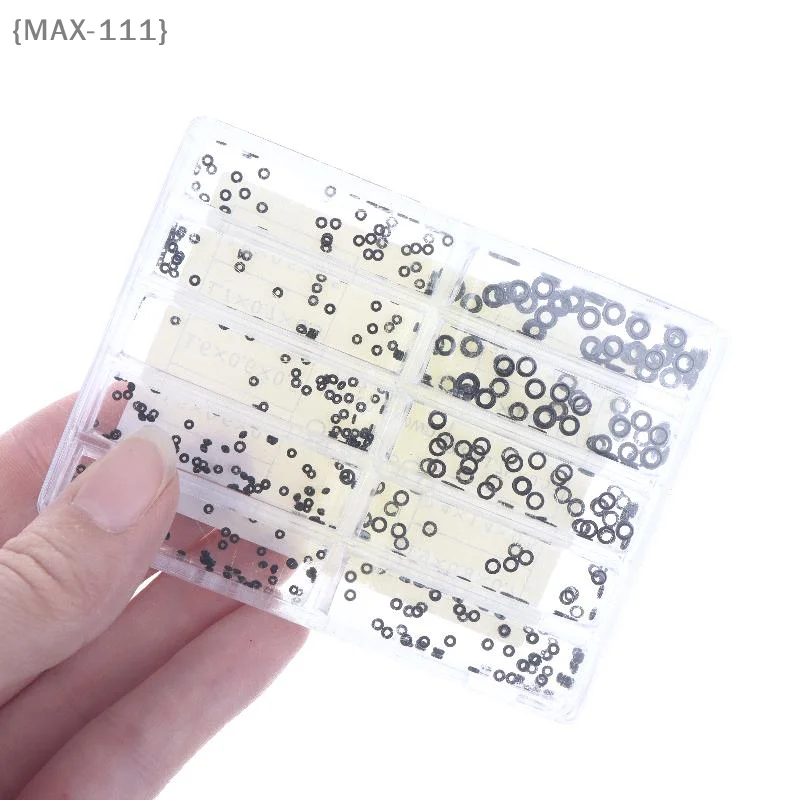 【F2-MAX111】Watch Crown Gaskets Rubber O-Ring Seals Set - Mini Waterproof Washer Watches Repair Tools for Watchmaker Accessories
