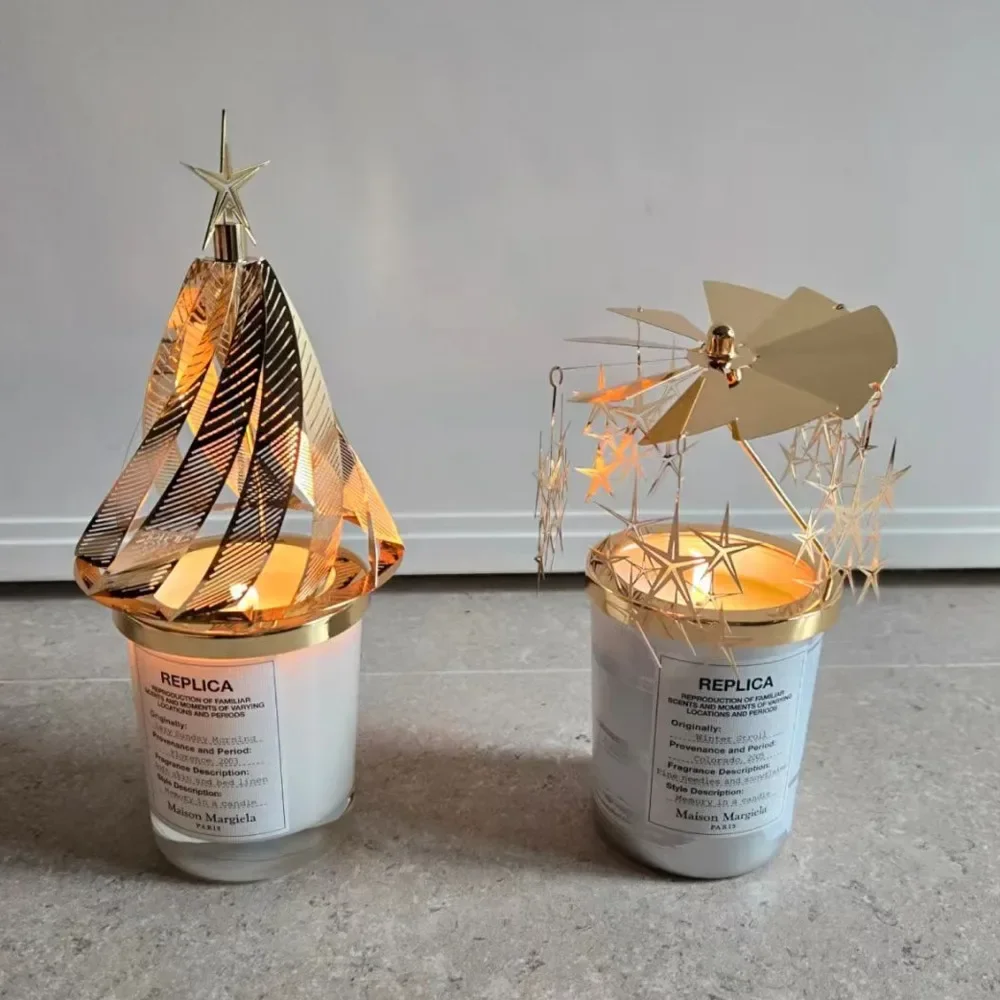Diptyqueing Christmas Tree Romantic Candles Scented Fragrance Carousel Scented Candle Lid Perfume Aroma Home Decor Luxury Gift