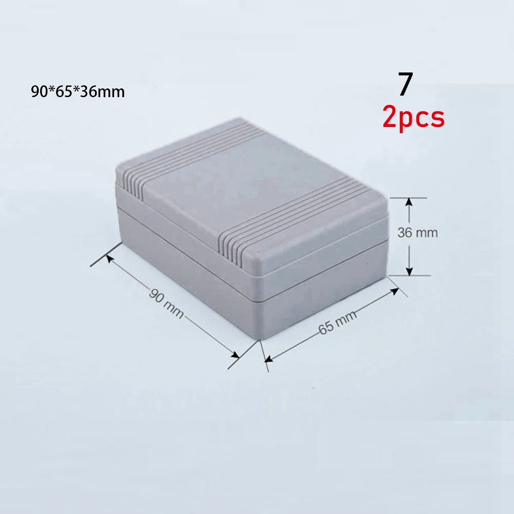 1/2pcs 8 sizes ABS Plastic DIY Enclosure Boxes Waterproof Cover Project Electronic Project Box Instrument Case