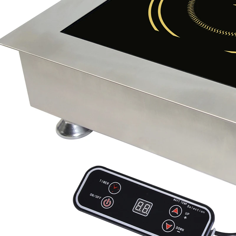 Commercial Built In Induction Cooker Table Top Cooker Electric Range Insert Stainless Steel 5000W Cooker Burner