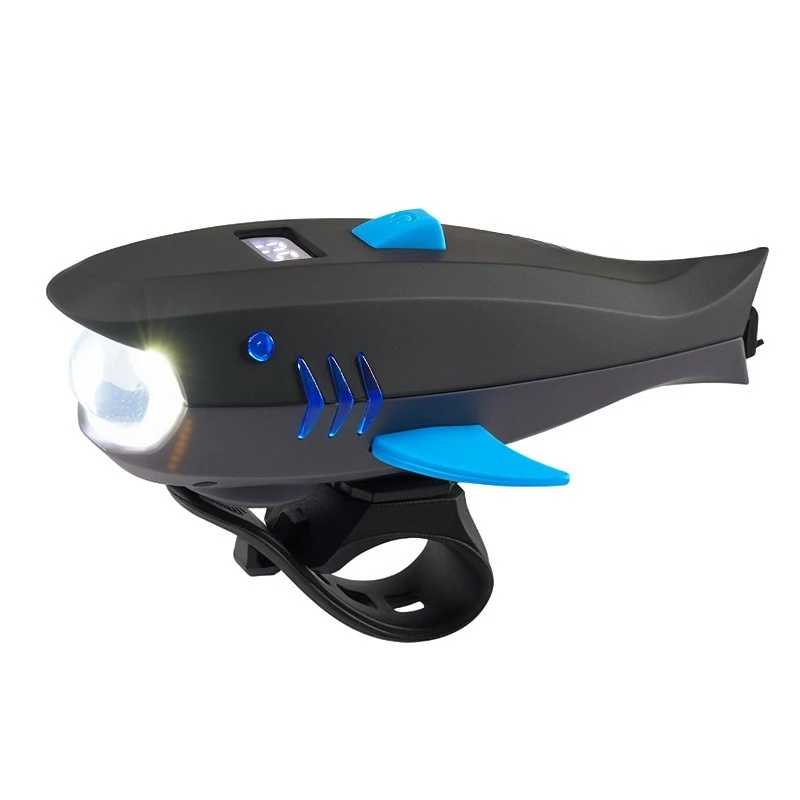 Bicycle horn headlights, mountain road bike USB charging high brightness headlights, outdoor bike night riding lights