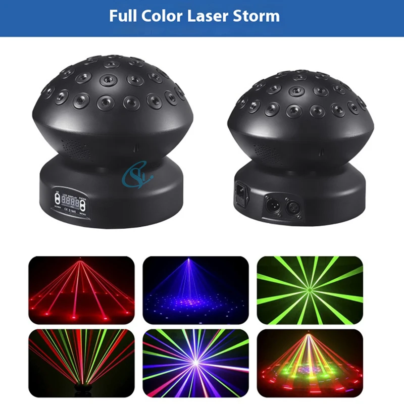 Imagem -05 - Full Color Laser Magic Moving Ball Light 37 Olhos 60w Controle Dmx512 para Clube Eventos Discoteca Casamento dj Design Mais Recente