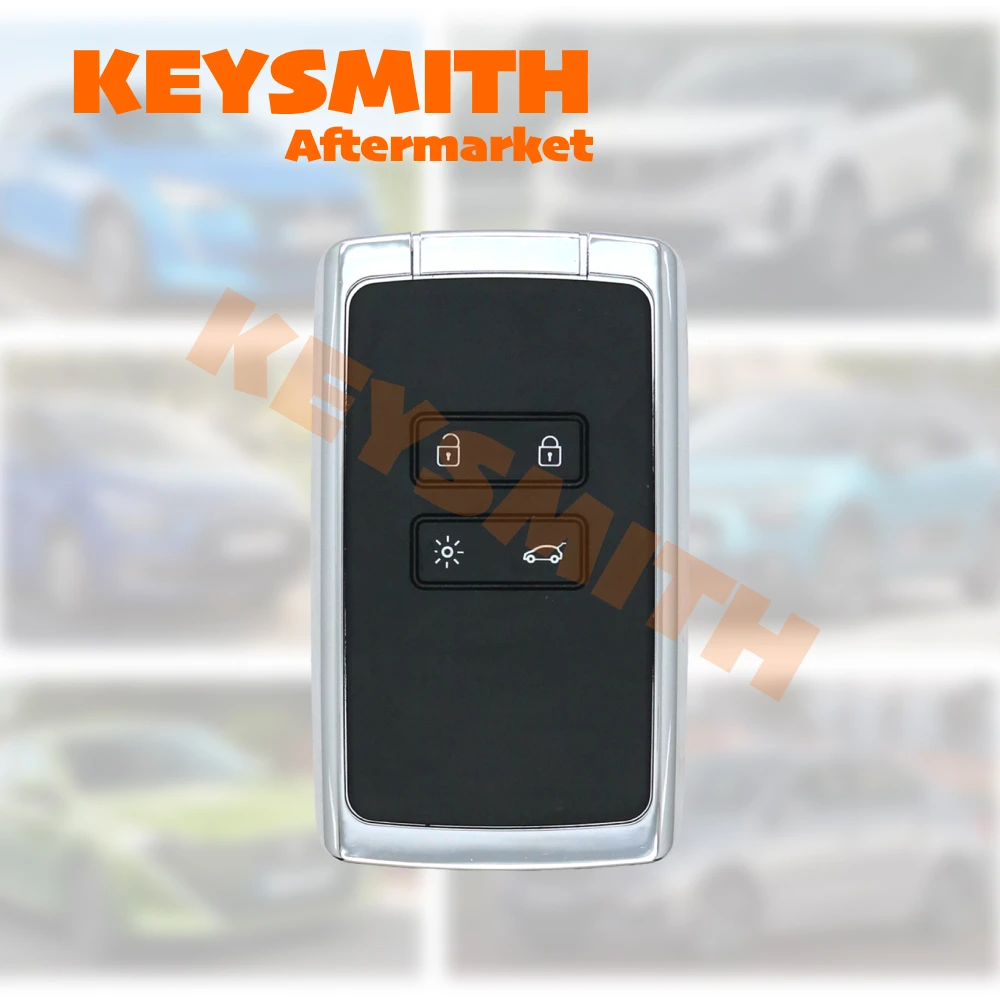Keysmith 4A 433MHz Car Smart Key For Renault Kadjar Clio5 Zoe2 Koleos Captur Scenic Megane Talisman