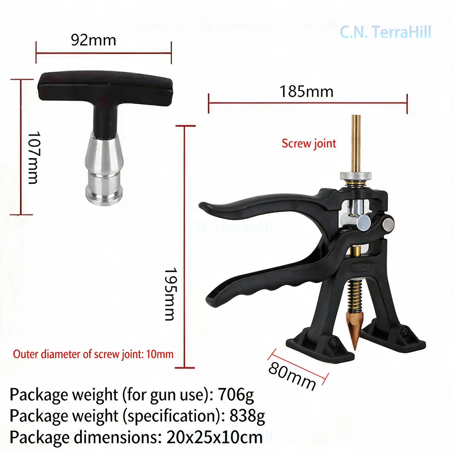Auto Body Dent Repair Tool Kit, Spot Weld Dent Puller for Paintless Car Body Damage Removal, No Filler Needed