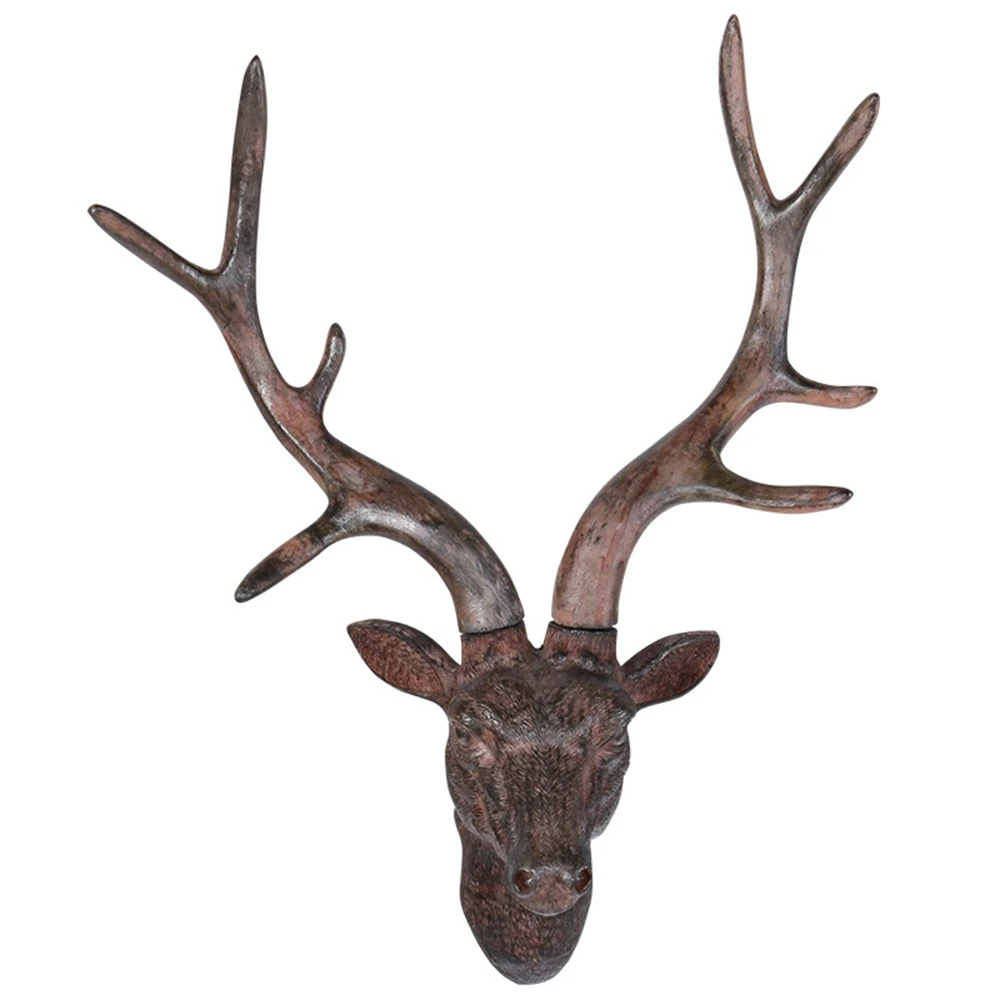 European style home animal deer head wall decoration office entrance American style rural Home Living Room Office TV Cabinet