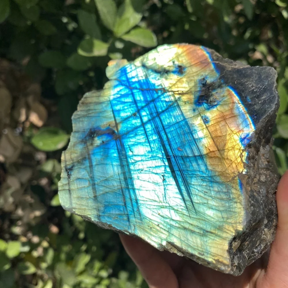 1pc Natural LABRADORITE SLAB, Polished Labradorite Slice, Wholesale Raw Labradorite Stone,Perfect Gift for Collectors