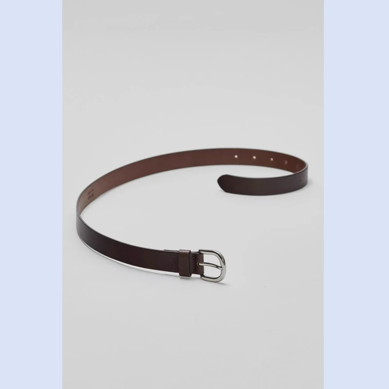 24 Year Spring and Autumn New Solid Color Cowhide Belt for Women, Available in Two Colors, Unique Belt