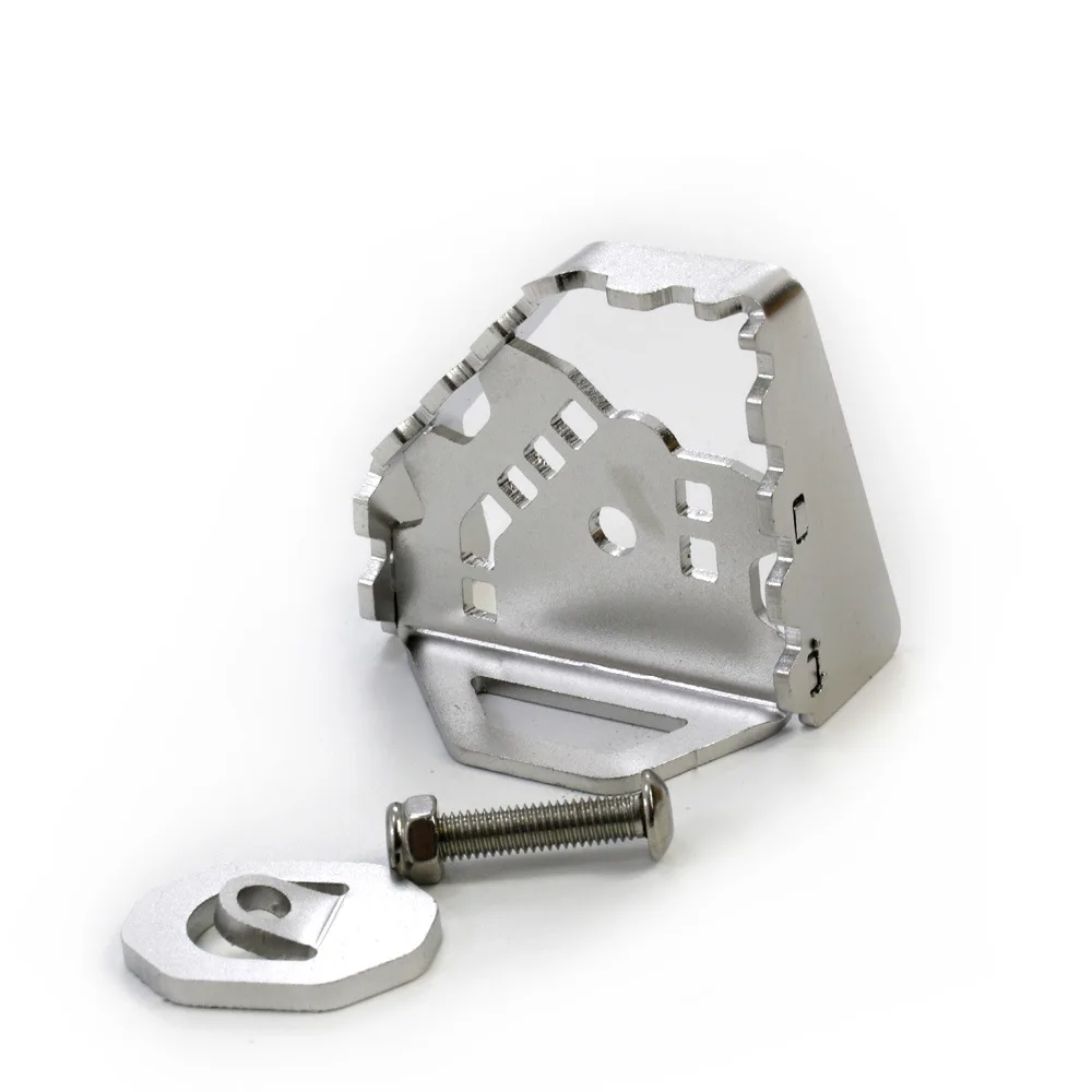 

Motorcycle Silvery Rear Foot Brake Lever Pedal Enlarge Extension For Honda CRF1000L Africa Twin Adventure Sports 2014-2019