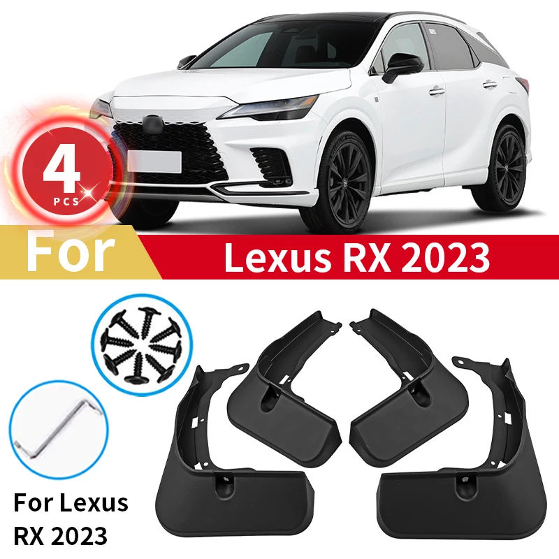 

4pcs Mudguards For Lexus RX 2023 350 350H 500H Sport Mud Flaps Front Rear MudFlaps Splash Guards Wheels Fender Car Accessories