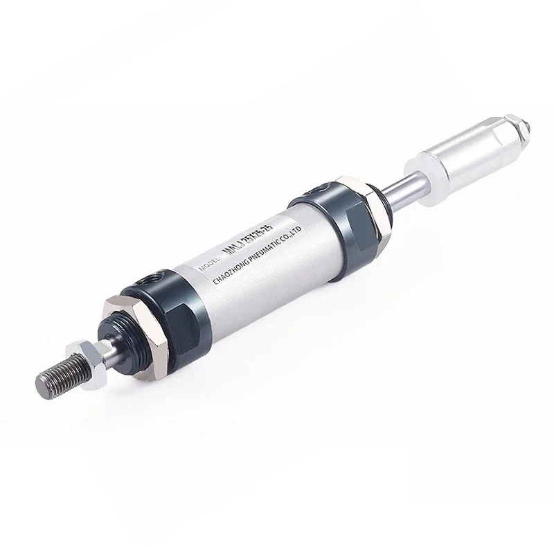 HLH High Quality Small Round MALJ Pneumatic Cylinder Adjustable Stroke Stainless Steel MALJ Bore16/20/25/32/40mm-Stroke 25-200mm