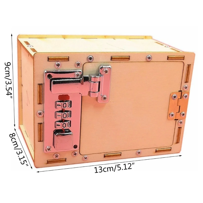 Boys Building Toy Cryptex Strongbox for Kid DIY Handcraft Assembly Toy Children Room Decorations Educational Equipment