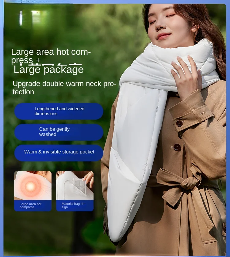 

Relieve Shoulder and Neck Plant Extract Hot Compress Neck Electric Heating Scarf Warm Artifact