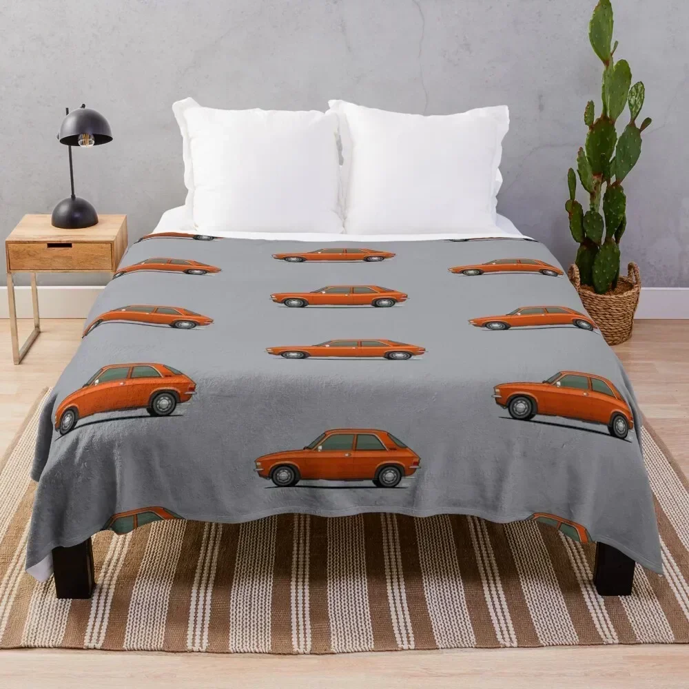 Austin Allegro Single Illustration Throw Blanket Travel Size Cozy Blanket for Plane Train