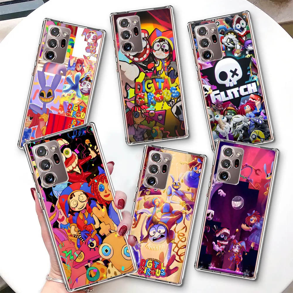 The Amazing Digital Circus Jax Transparent Case for Samsung Galaxy Note 20 Ultra 5G 10 Plus 8 9 TPU Soft Phone Cover 10 Lite M52