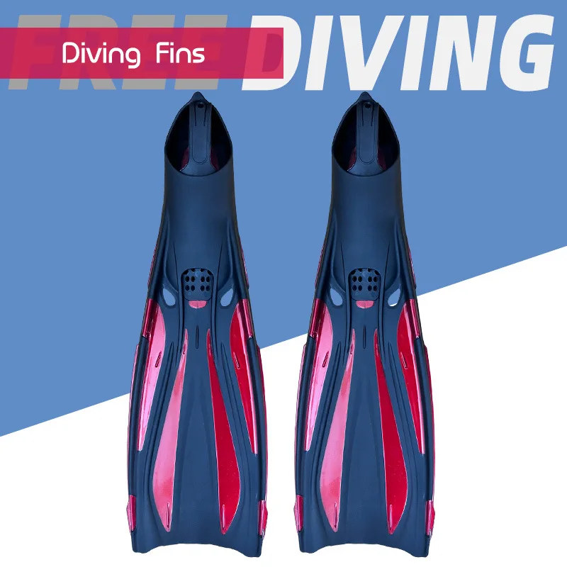 Long Diving Fins Full Foot Swim Flippers TPR Training Flaps Speed Propulsion for Scuba Snorkeling Free Diving Adult