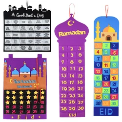 Ramadan Countdown Advent Calendar Eid Calendar Ramadan Mubarak Decorations For Kids Gift Home Wall Decor