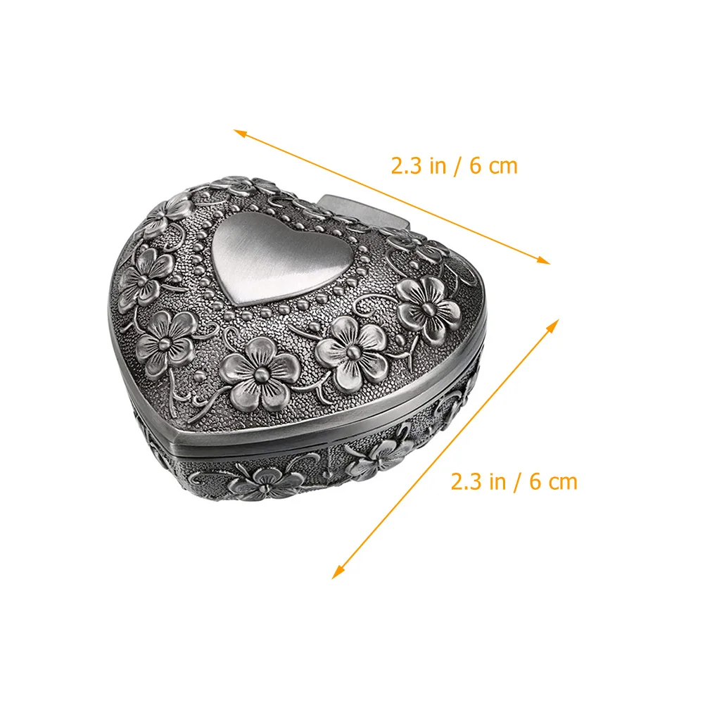 

Шкатулка для драгоценностей в форме розы в форме сердца, небольшой дорожный футляр для ювелирных изделий для женщин, органайзер для колец и сережек, пыленепроницаемый, устойчивый к царапинам