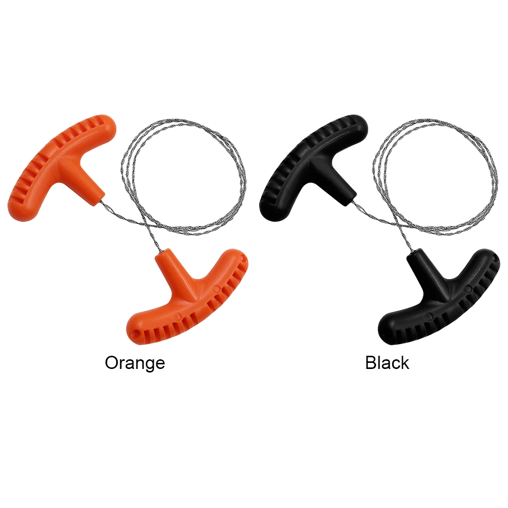 70CM Manual Steel Rope Chain Saw with Finger Handle Hand Cable String Saw Manual Cutting Chain Saw for Portable Emergency