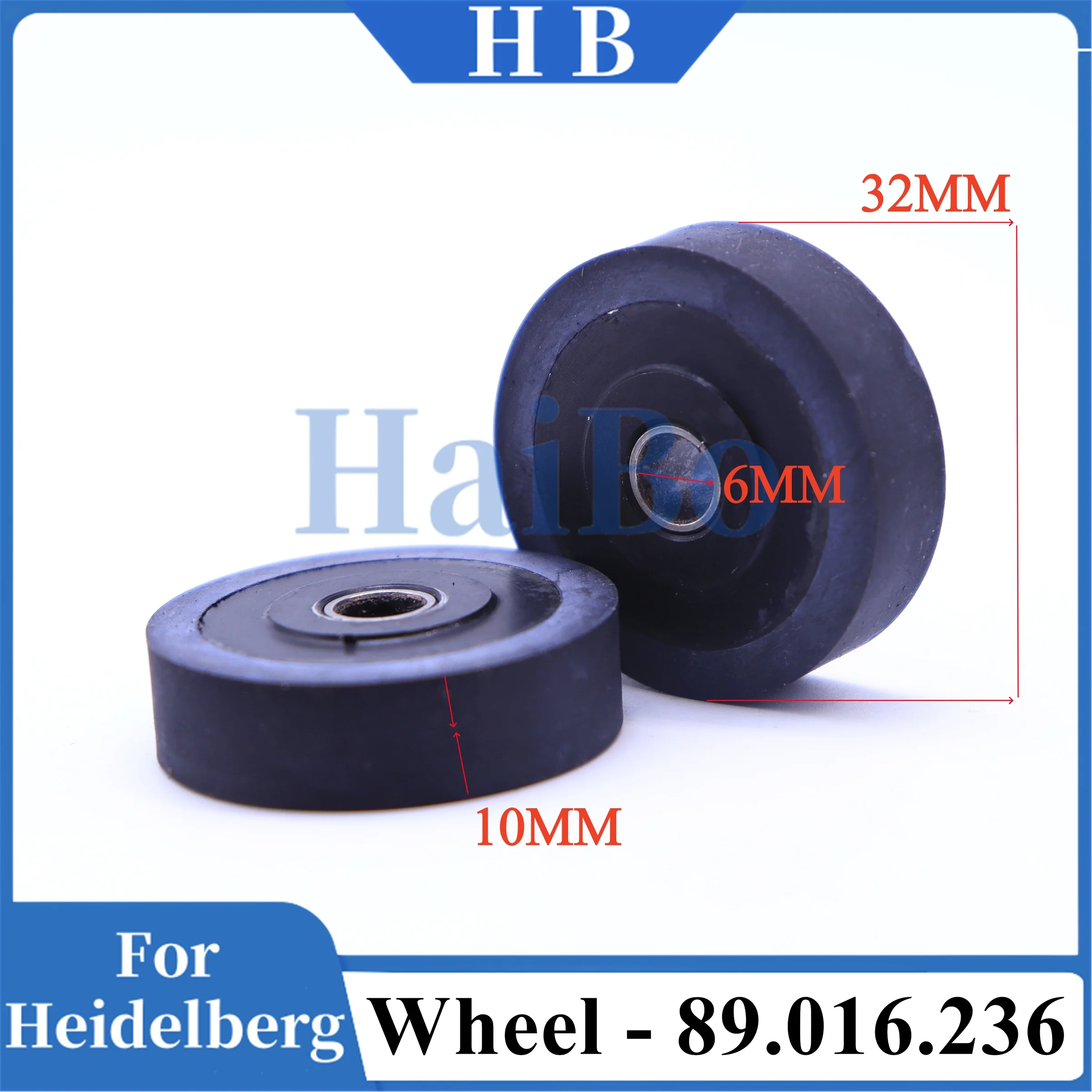 

HaiBo лучшее качество запасные части для печатной машины с резиновым роликом 89.016.236 SM52 PM52 подача 32*10*6 мм для Гейдельберга