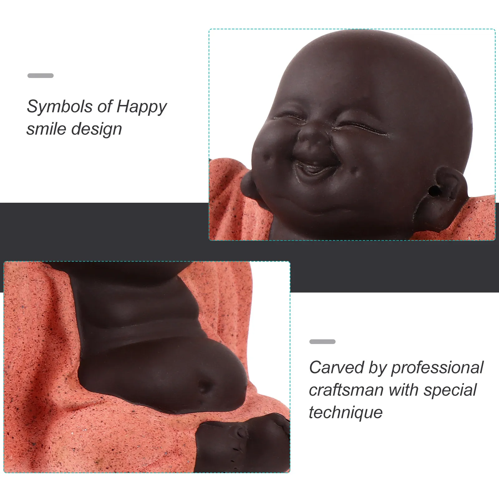 

2 шт. креативных фигурок для чайной церемонии в стиле дзен: изысканные украшения Будды для дома, офиса, магазина, декор для медитации