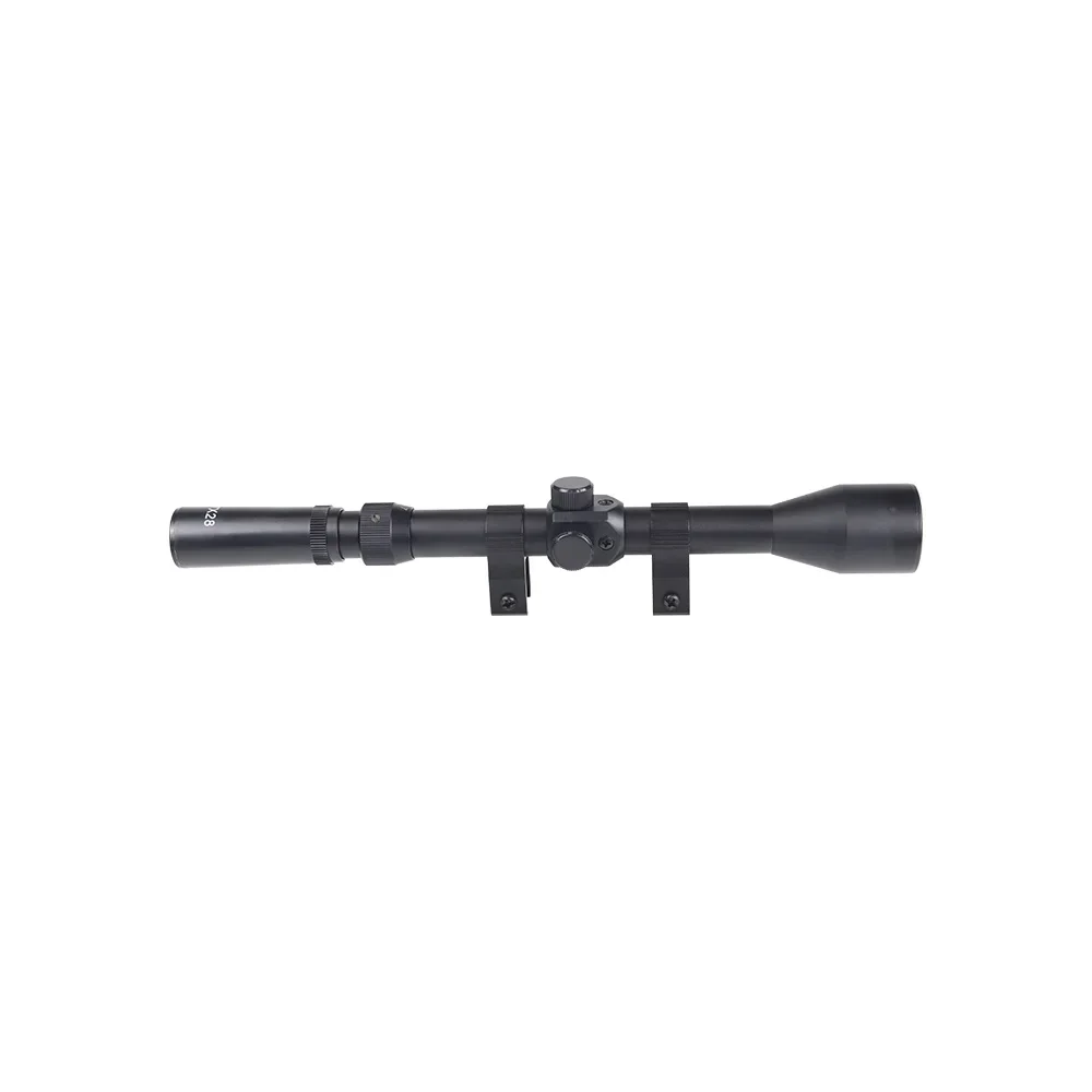 Mira telescópica para Rifle táctico, mira óptica para Airsoft con riel de cola de Milano de 11mm para caza, 3-7x28 3-7x20 4x28 4X20